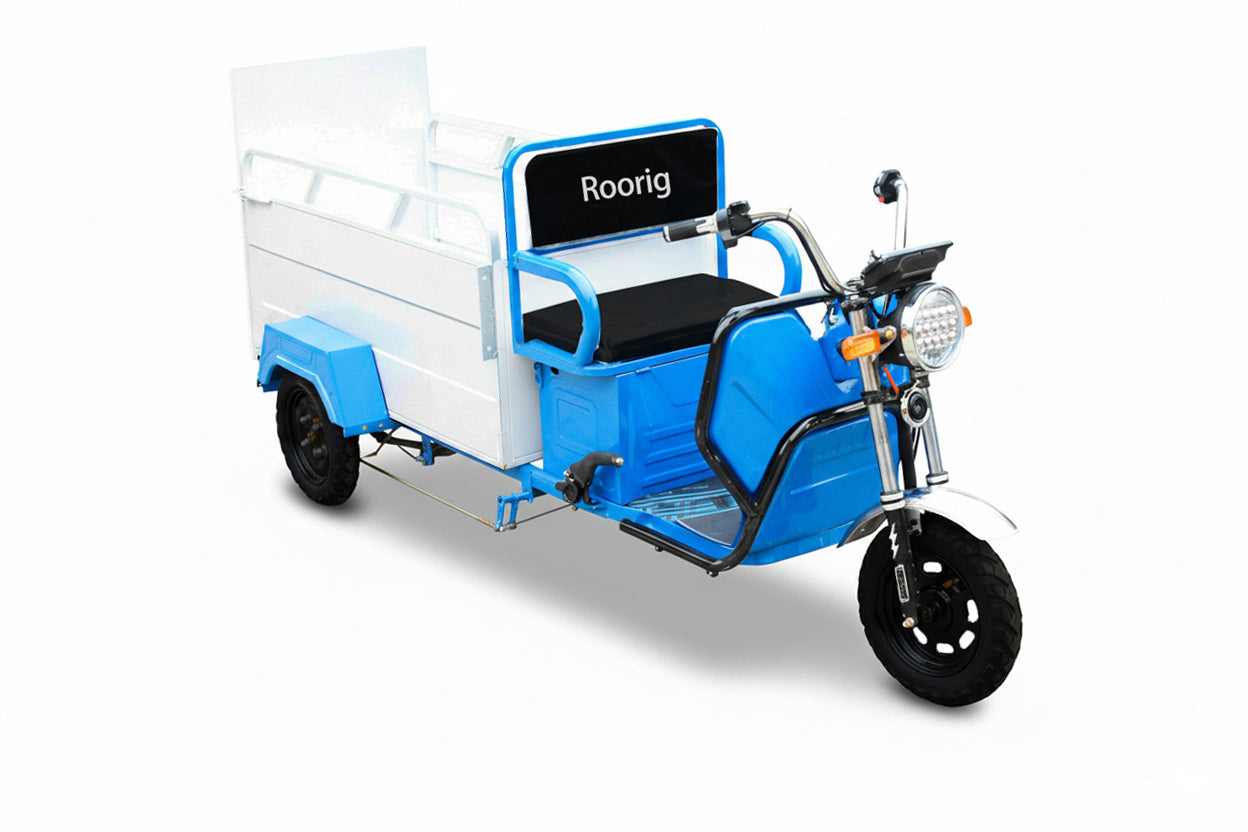 RooRig Electric 3-Wheel Cargo Trike | Heavy-Duty Farm & Utility Electric Vehicle (Optional Hydraulic Tipper)